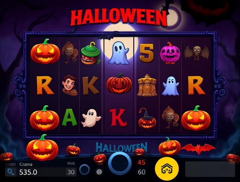 Halloween-themed slot game with spooky symbols and mysterious atmosphere